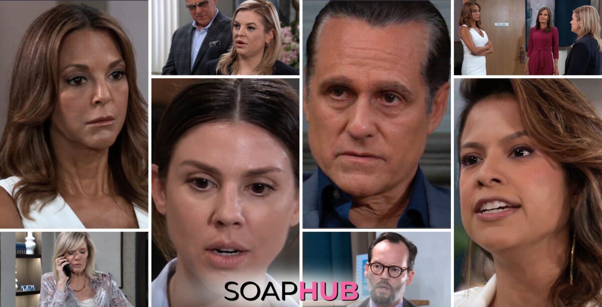General Hospital preview collage for Friday, June 28, 2024, episode, with the Soap Hub logo across the bottom.