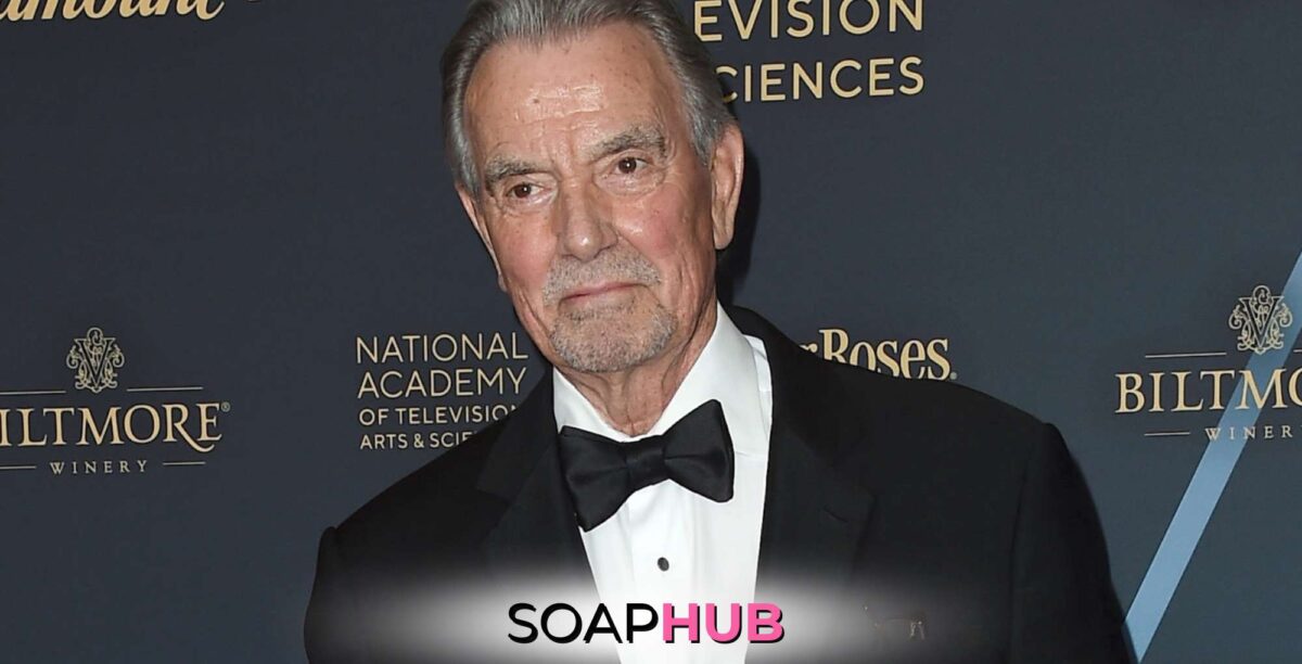 The Young and the Restless Eric Braeden with the Soap Hub logo.