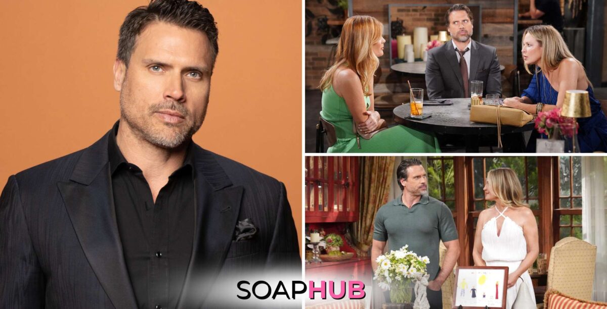 The Young and the Restless Joshua Morrow, Nick, Phyllis, Sharon, and the Soap Hub logo.