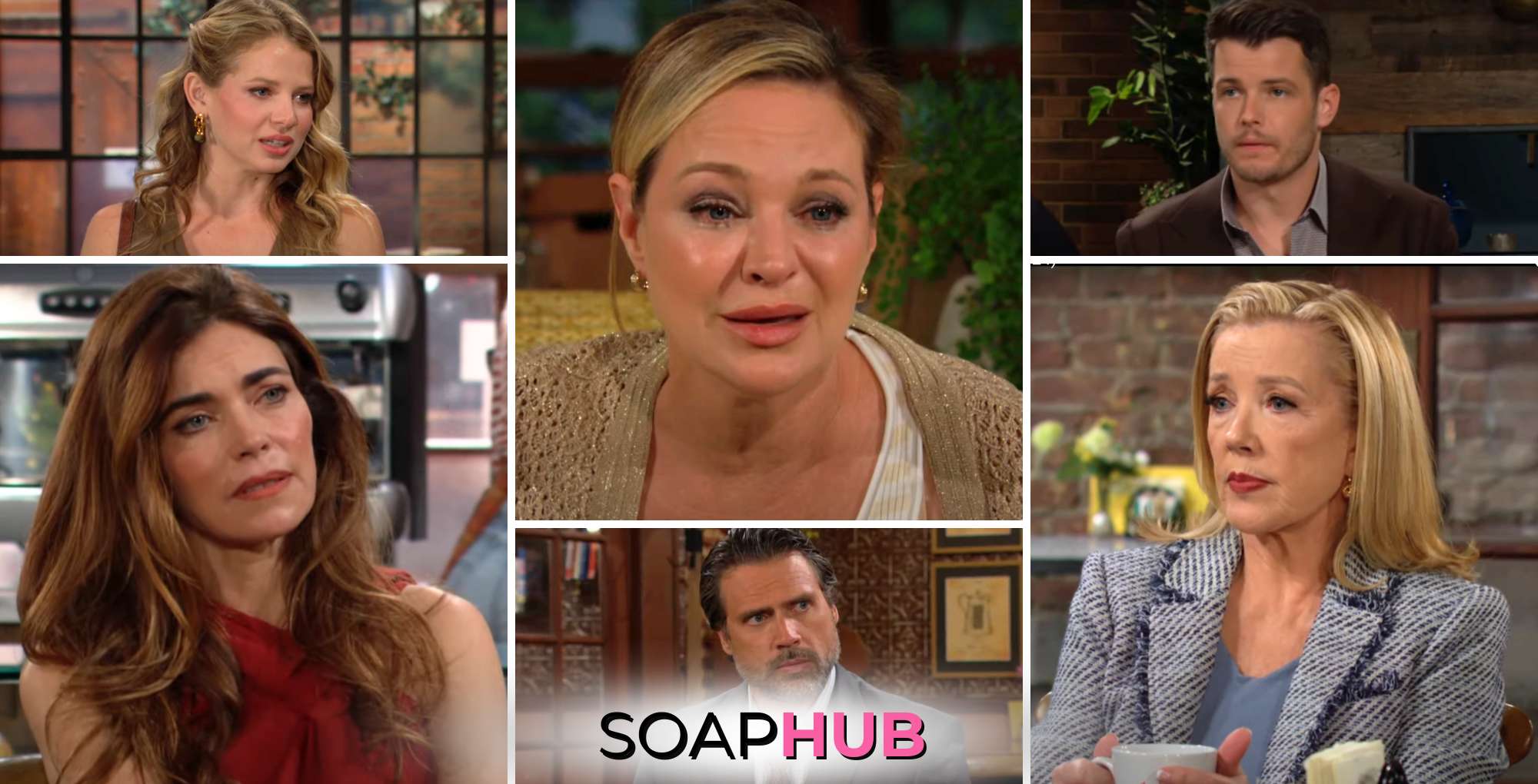 The Young and the Restless spoilers video July 15-19 with the Soap Hub logo.