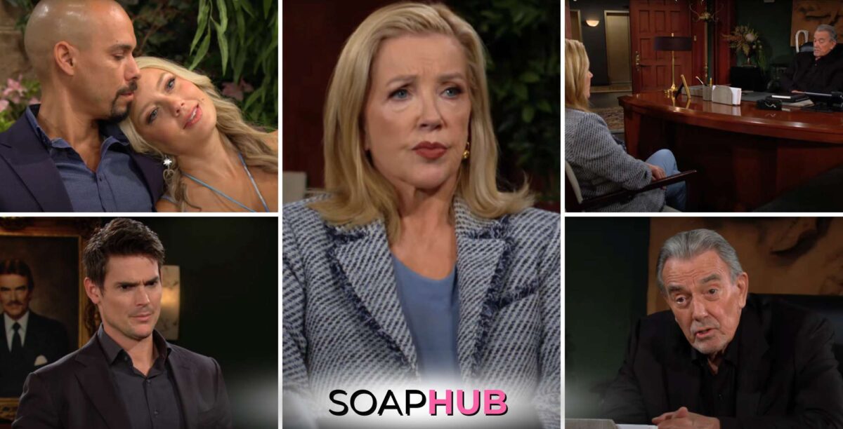 The Young and the Restless spoilers weekly video preview July 22-26 with the Soap Hub logo.