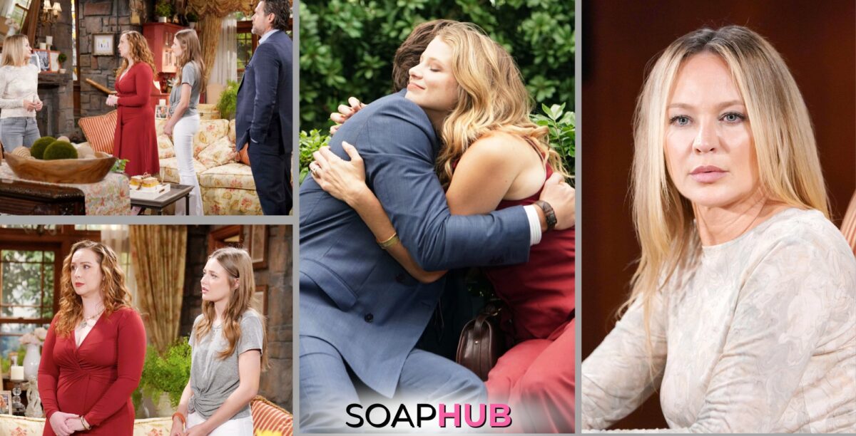 Young and the Restless Spoilers Preview August 1 with the Soap Hub logo.