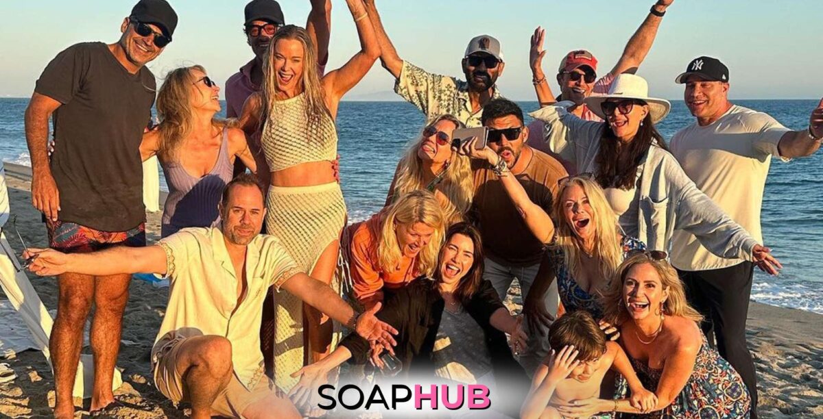 The Bold and the Beautiful cast with the Soap Hub logo across the bottom.