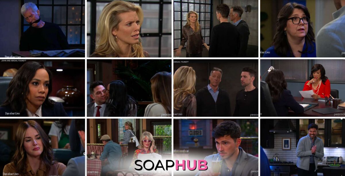 Days of our Lives spoilers video August 5-9 with the Soap Hub logo.