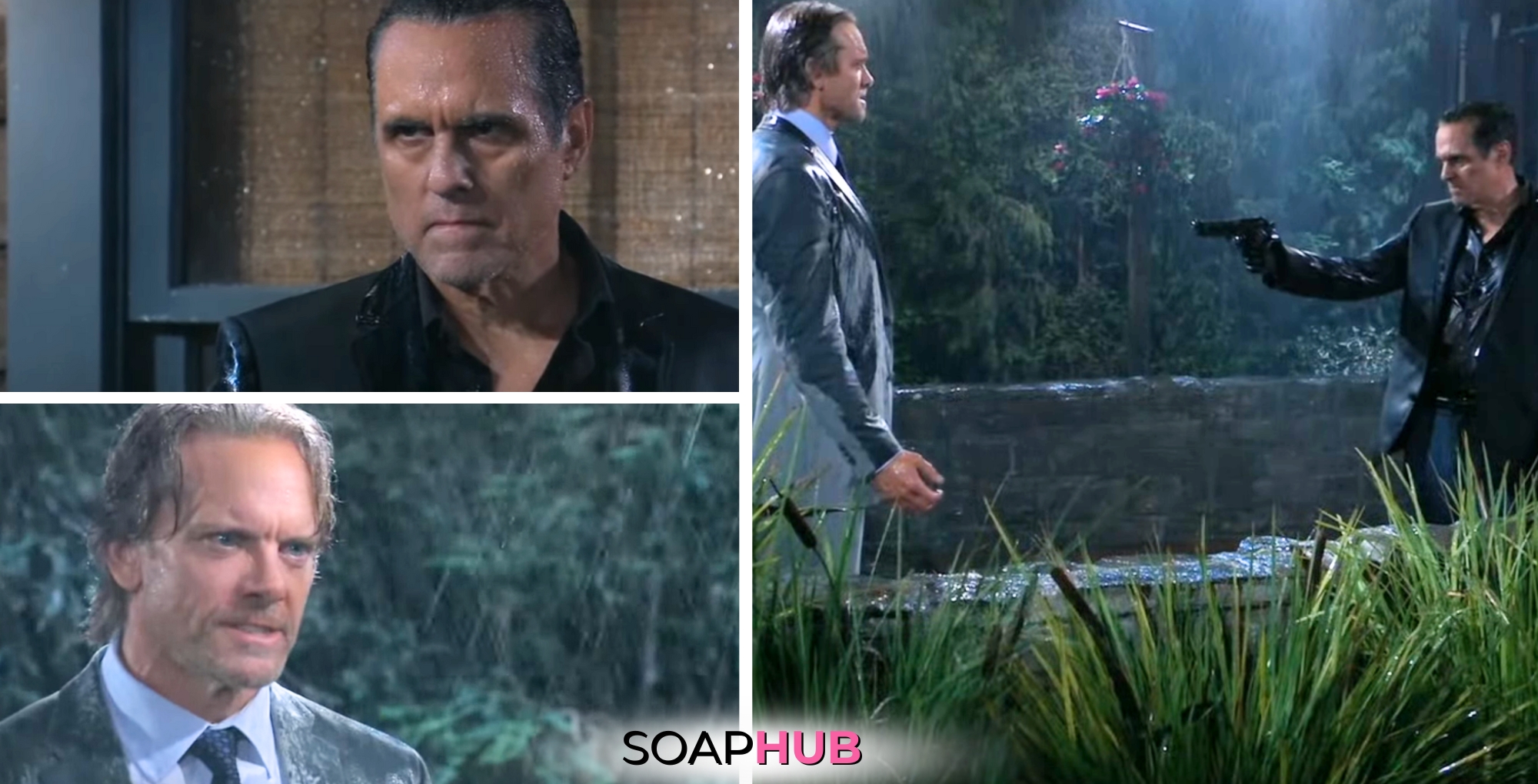 Sonny and John on the August 30, 2024 episode of General Hospital with the Soap Hub logo across the bottom.