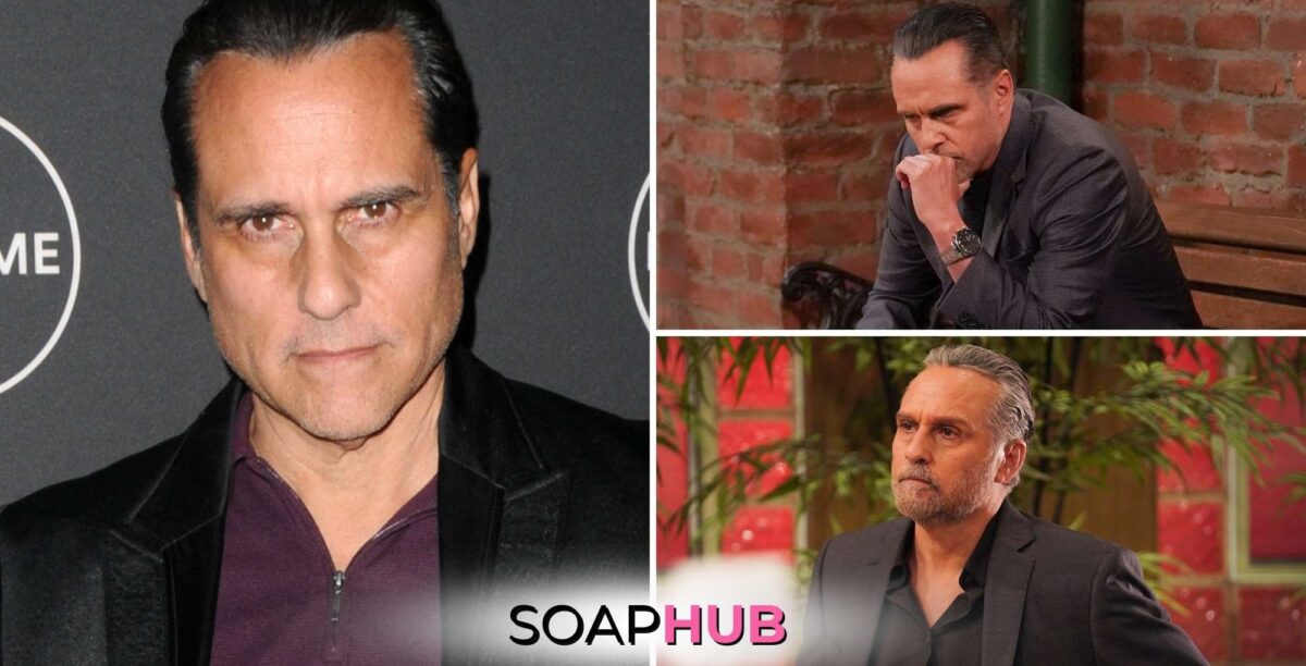 General Hospital's Maurice Benard and Sonny with the Soap Hub logo.