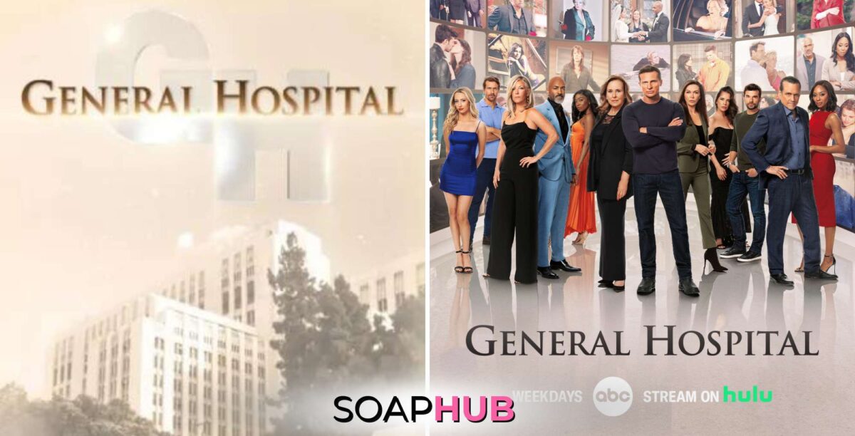 General Hospital logo and key art with the Soap Hub logo.