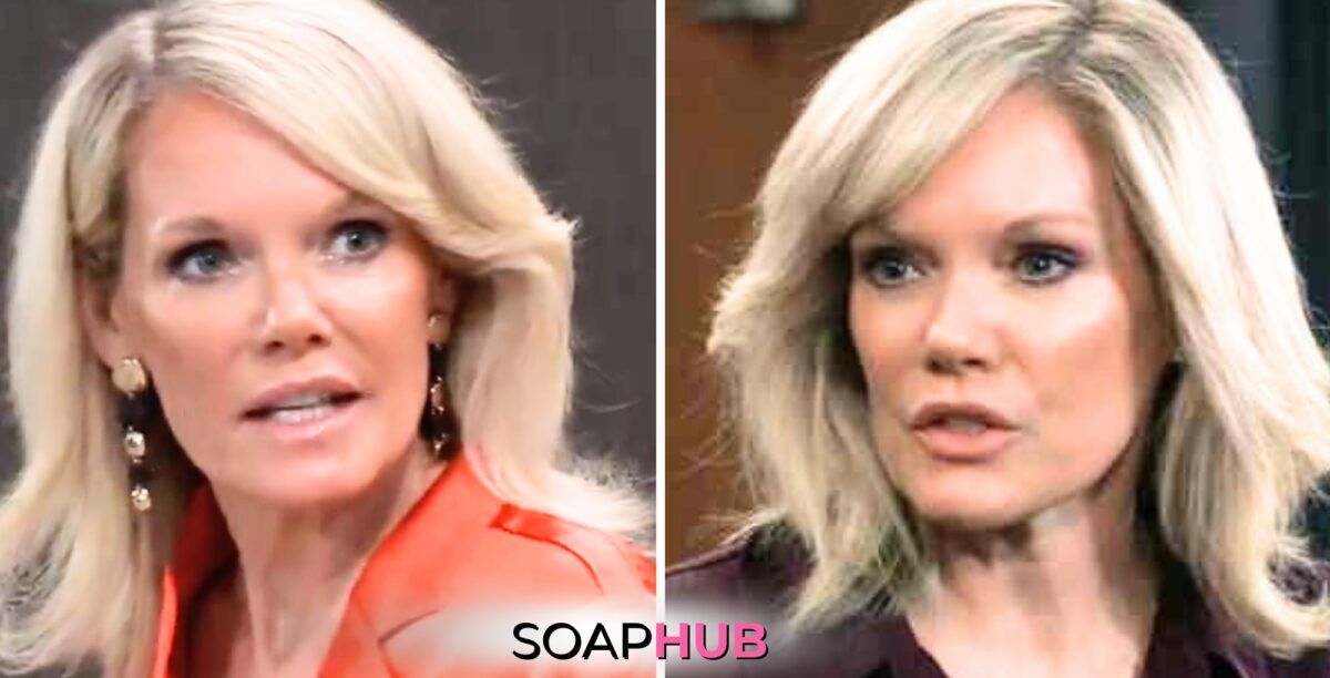 General Hospital spoilers for Monday, August 5, 2024, featuring Ava with the Soap Hub logo near bottom of image.