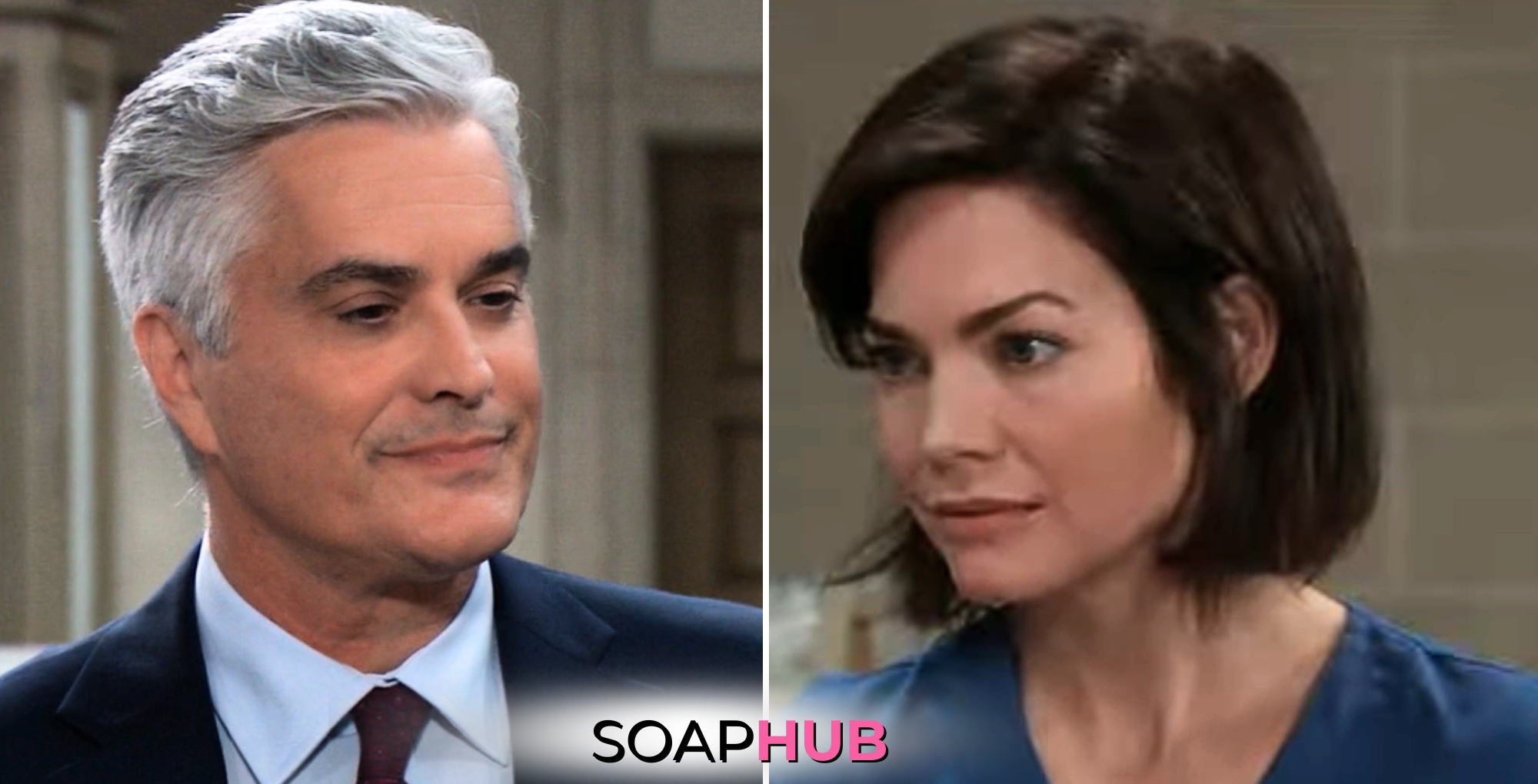 General Hospital spoilers for Tuesday, September 3, 2024, featuring Ric and Elizabeth, with the Soap Hub logo near bottom of image.