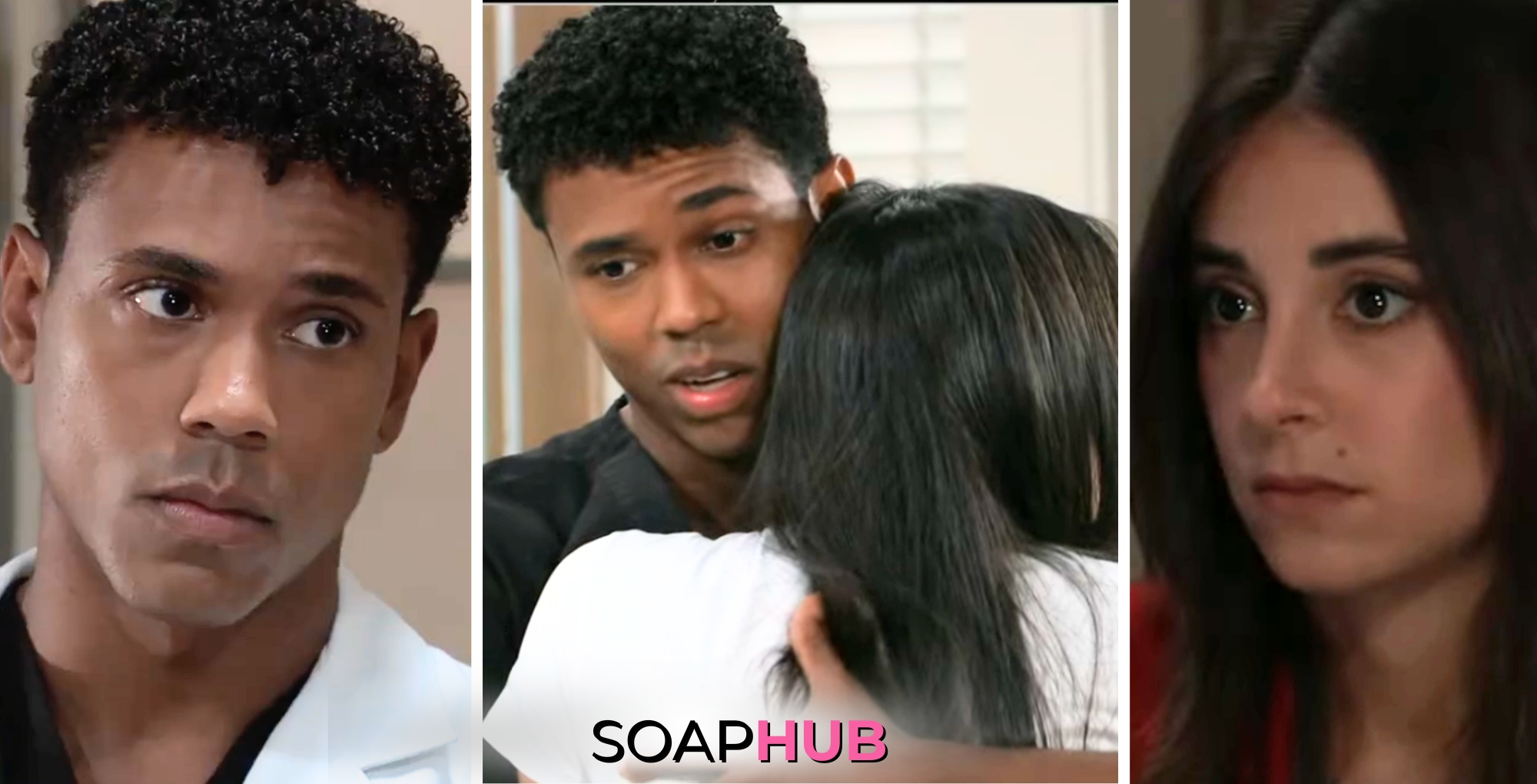 General Hospital spoilers for Friday, August 16, 2024, featuring Molly and TJ, with the Soap Hub logo near bottom of image.