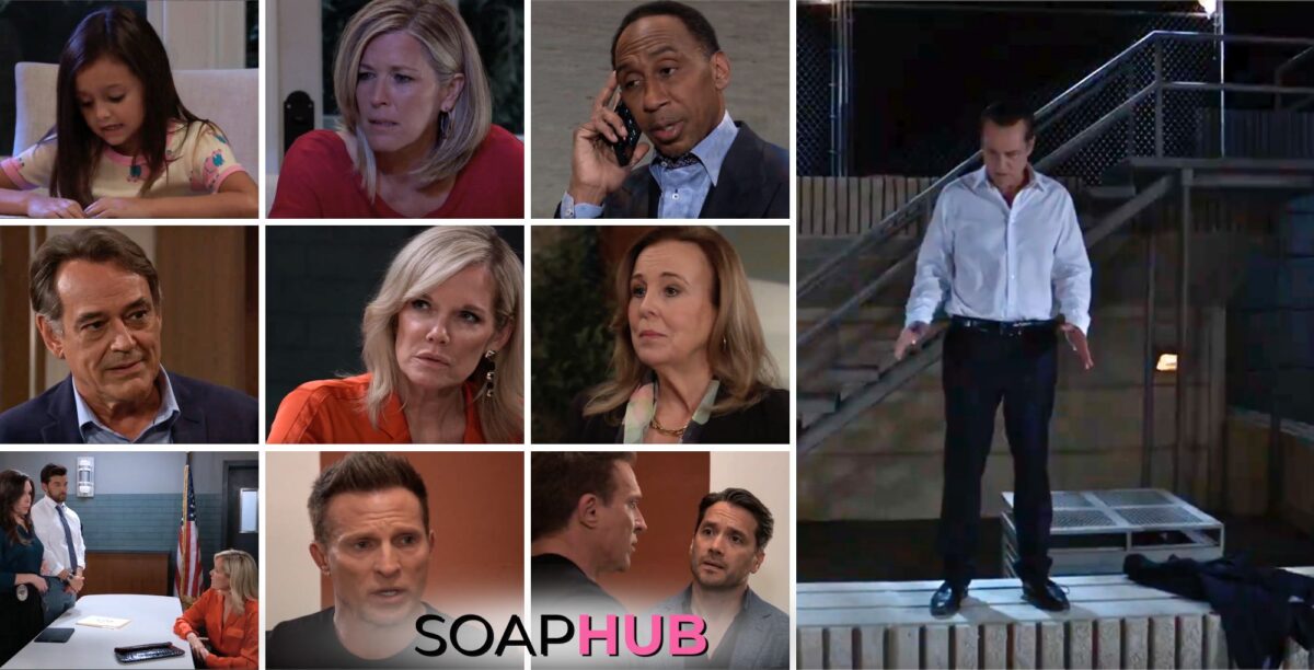 General Hospital preview collage for Tuesday, August 6, 2024, episode, with the Soap Hub logo across the bottom.