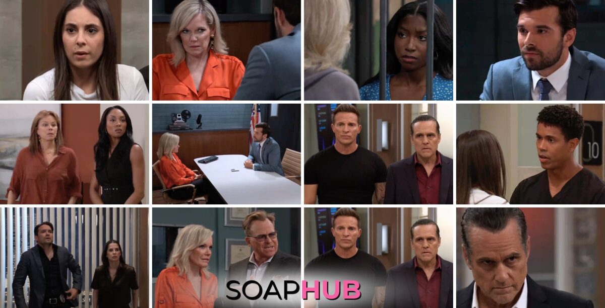 General Hospital spoilers weekly video preview collage for the week of August 5 with the soap hub logo near the bottom of the graphic