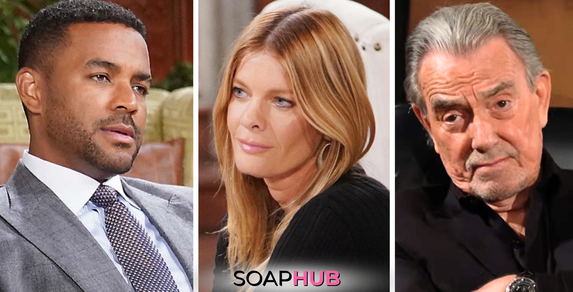 Young and the Restless Spoilers Weekly Update August 5-9 with Nate, Phyllis, and Victor, and the Soap Hub logo.