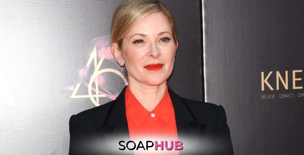 Days of our Lives Cady McClain with the Soap Hub logo.