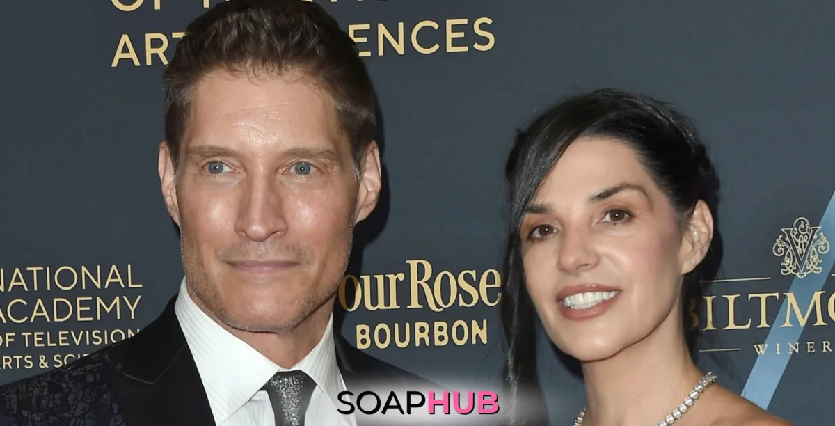 The Bold and the Beautiful's Sean Kanan and wife Michele with the Soap Hub logo across the bottom.