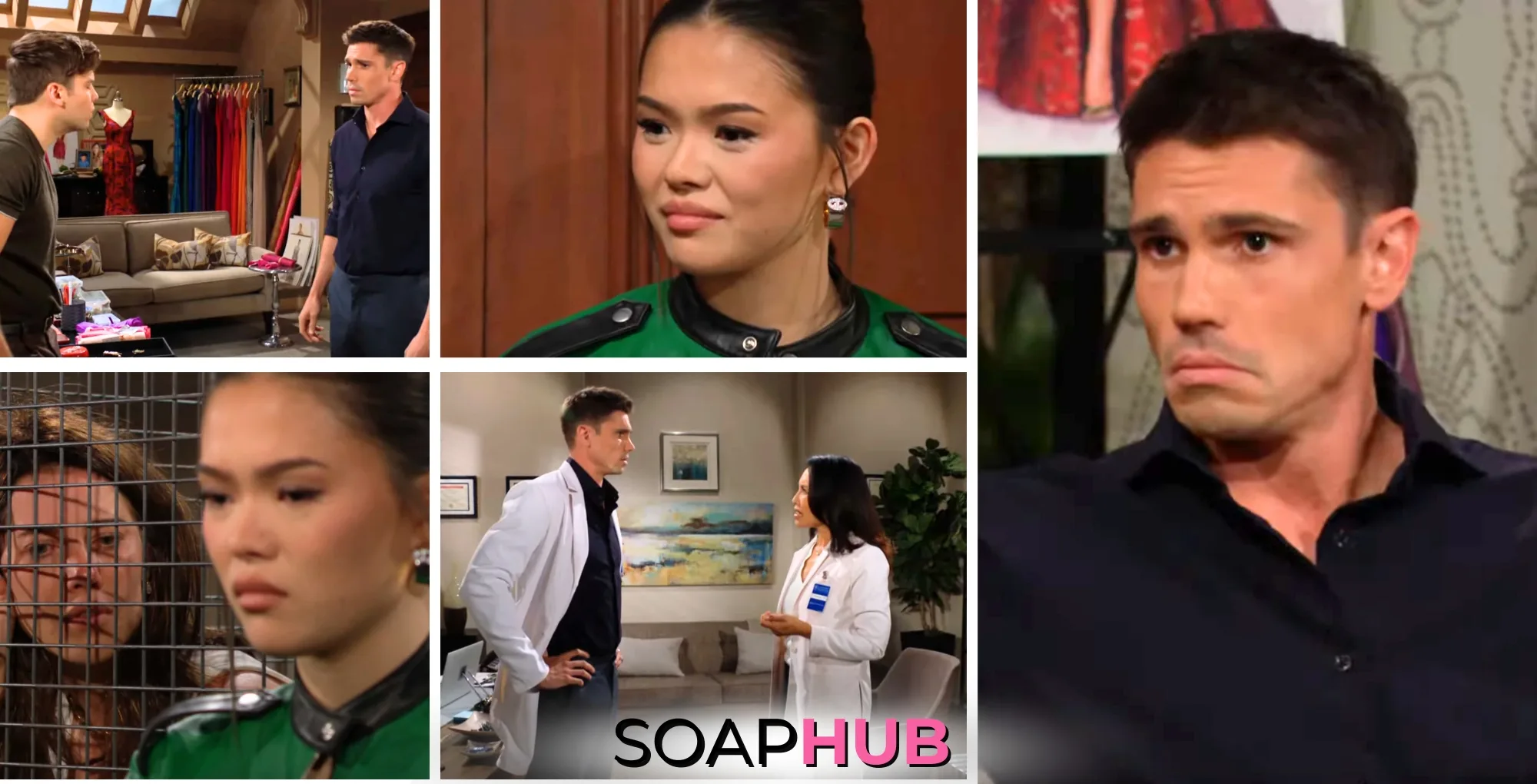 Collage for Bold and the Beautiful for 9.3.24 episode, with Soap Hub logo