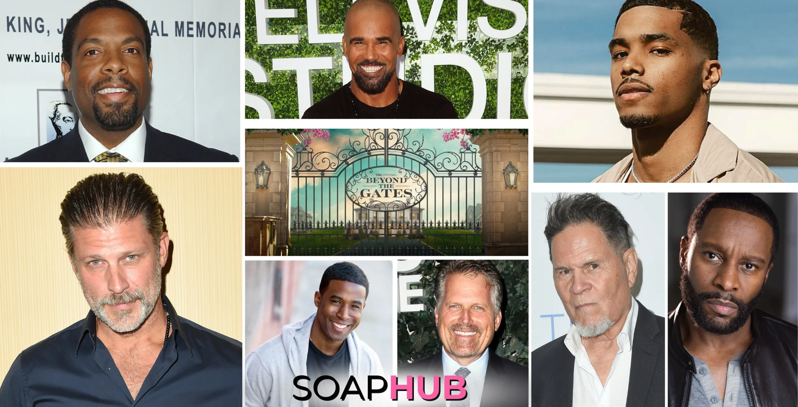 Image created for Dream Casting wish list for actors Soap Hub would love to see on the upcoming CBS soap, Beyond the Gates, with Soap Hub Logo