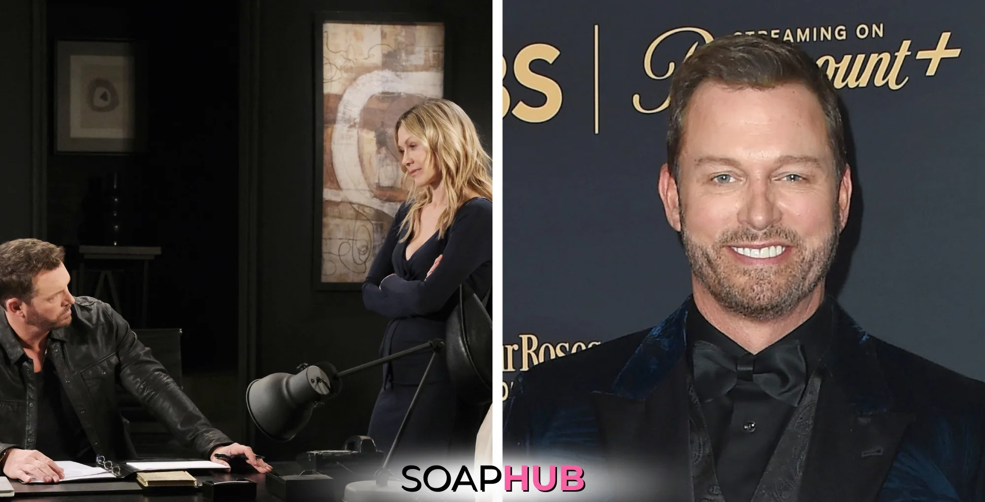 Days of Our Lives' Eric Martsolf with the Soap Hub logo across the bottom.