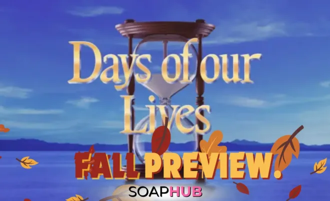 Days of Our Lives Key Art for Fall Preview, with Soap Hub logo