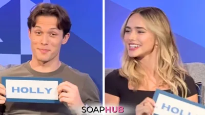 Leo Howard And Ashley Puzemis Sit In the Days of our Lives Hot Seat