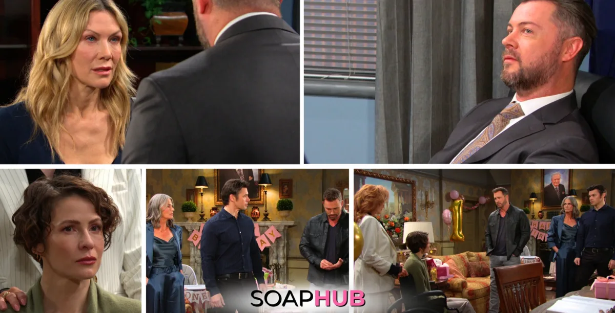 Collage of the Thursday, September 12 episode of Days of Our Lives, with Soap Hub Logo