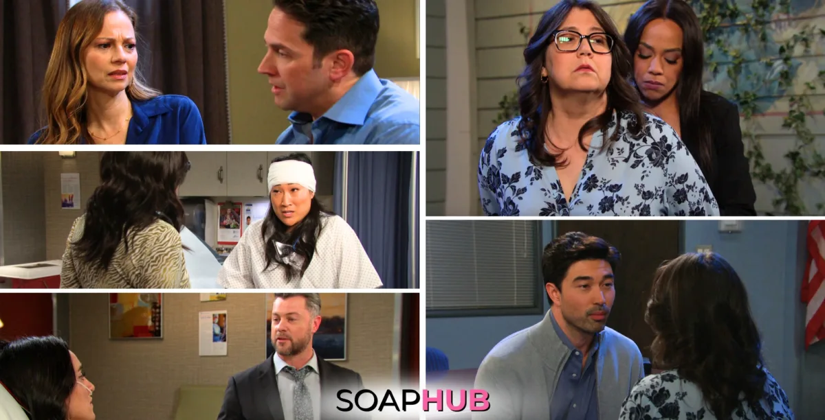 Collage of the Monday, September 23, episode of Days of Our Lives, with Soap Hub Logo