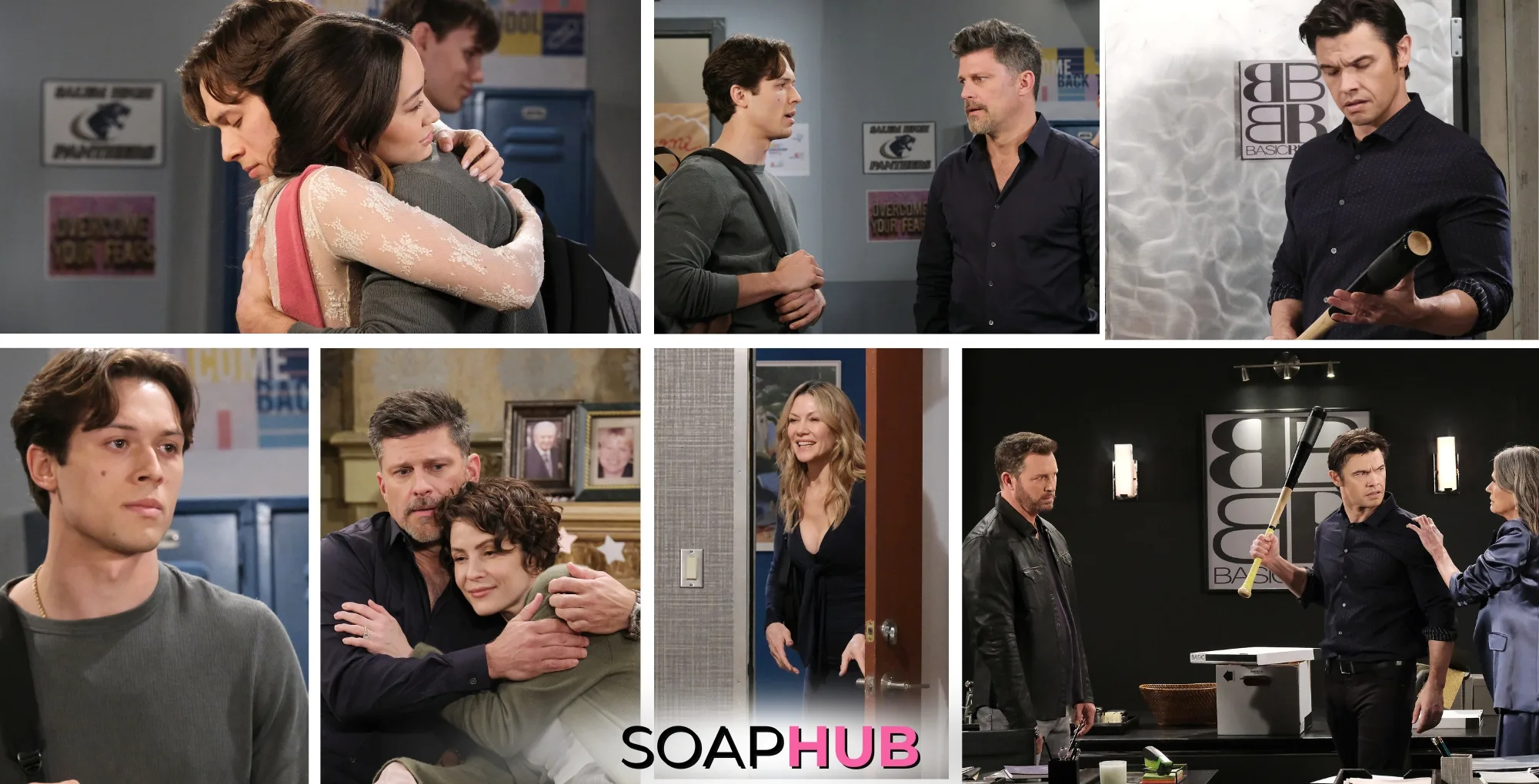 Days of our Lives spoiler photos for the September 13, 2024 episode with the Soap Hub logo across the bottom.