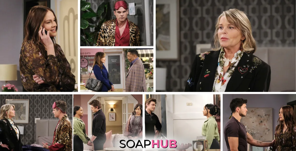 Days of our Lives spoilers photos for the September 30, 2024 episode with the Soap Hub logo across the bottom.