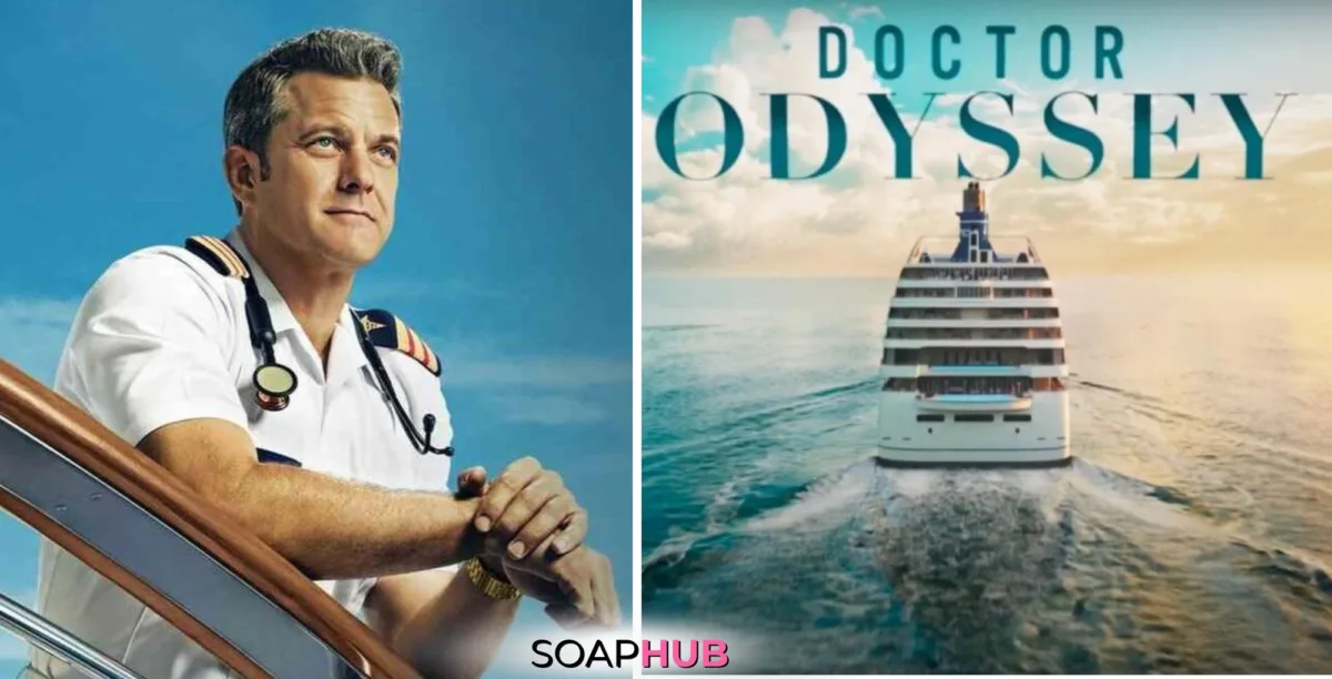 Doctor Odyssey Joshua Jackson with Soap Hub logo.