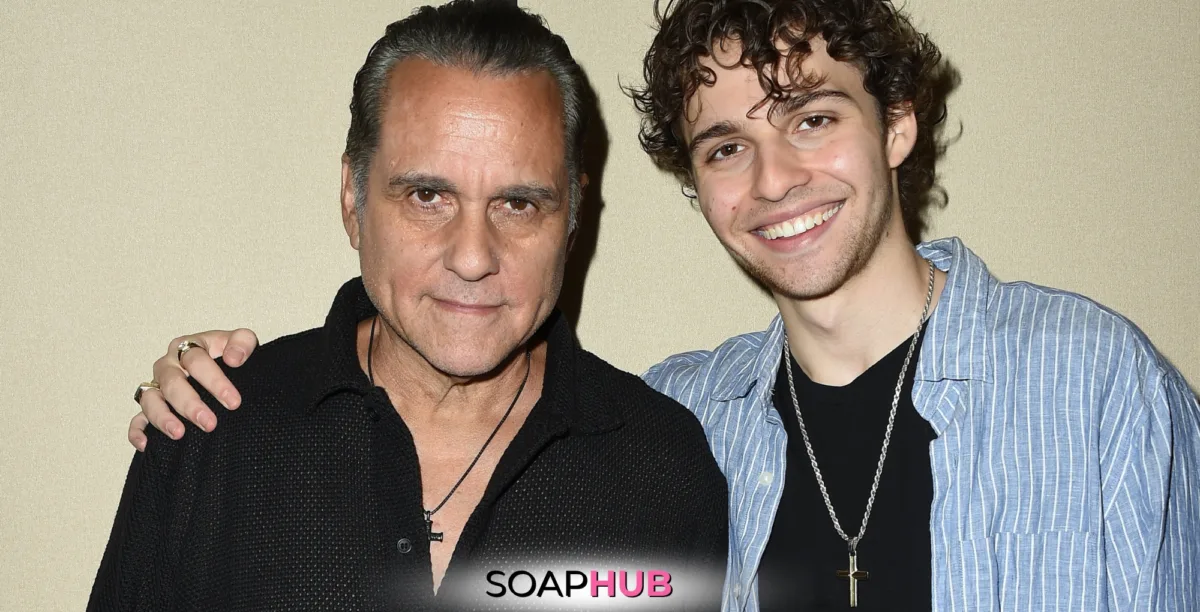 General Hospital's Maurice and Joshua Benard with the Soap Hub logo across the bottom.