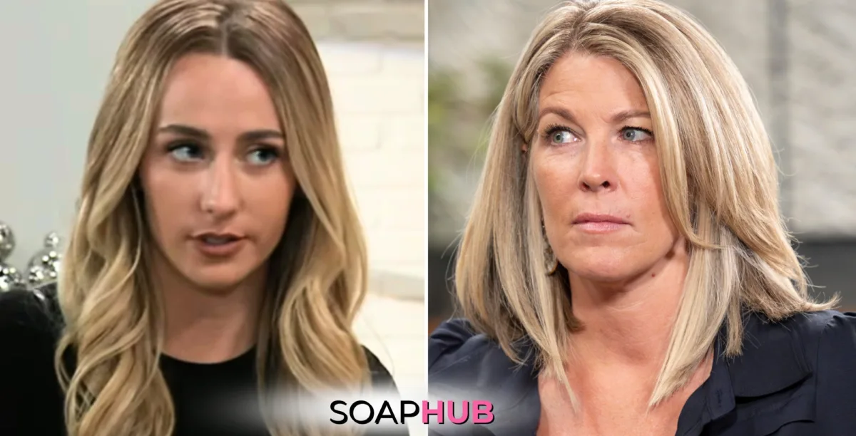 General Hospital spoilers for Friday, September 6, 2024, featuring Josslyn and Carly, complete with the Soap Hub logo