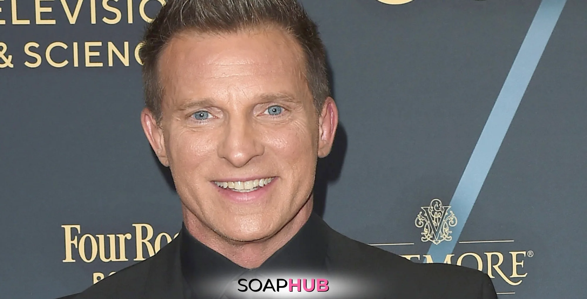 Steve Burton with the Soap Hub logo across the bottom.