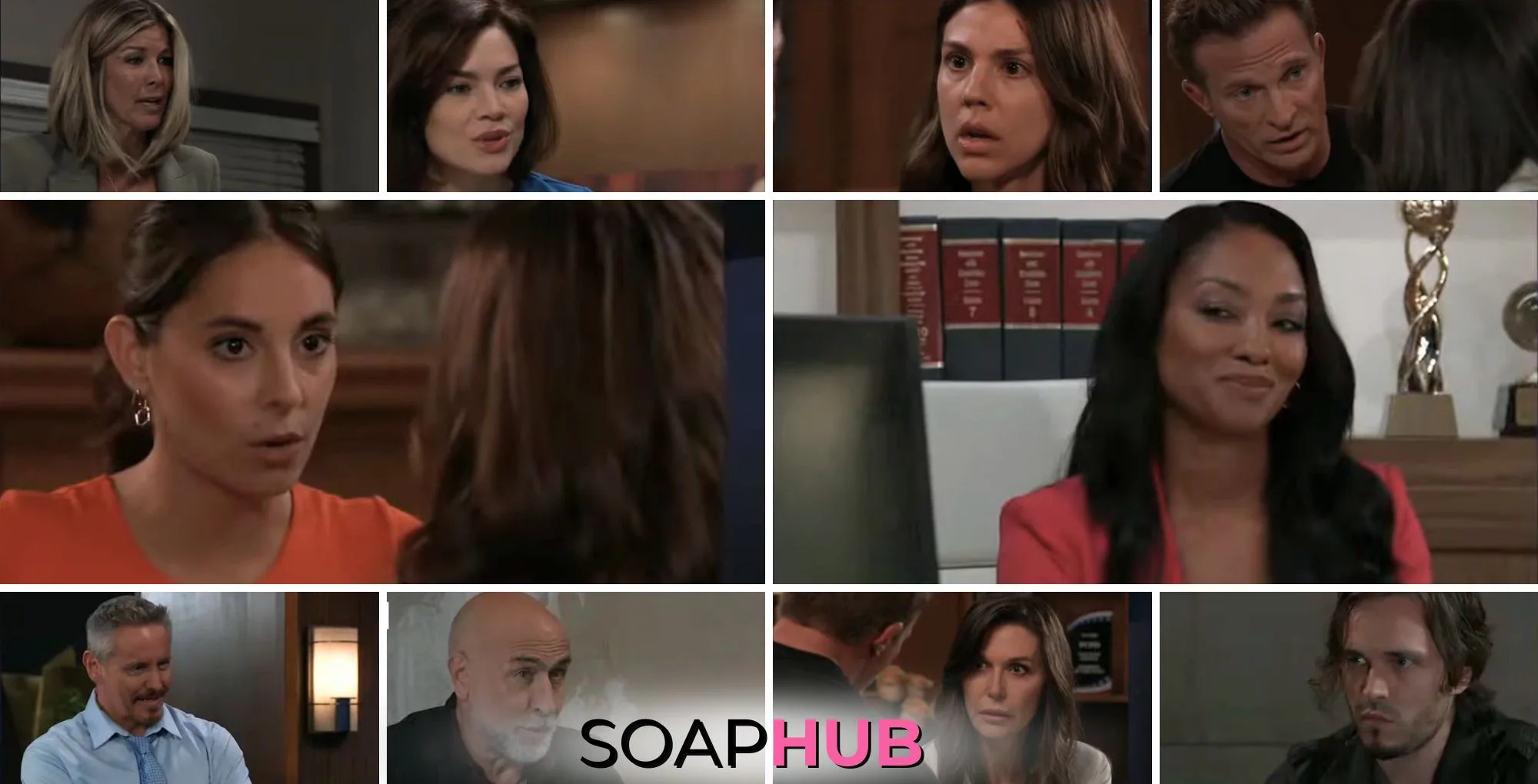 General Hospital preview collage for Tuesday, September 10, 2024, episode, with the Soap Hub logo