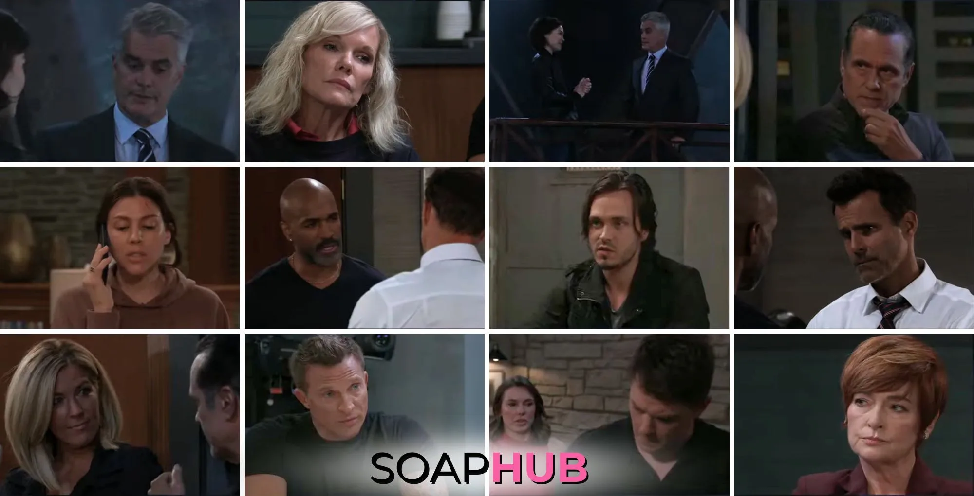 General Hospital preview collage for Wednesday, September 4, 2024, episode, with the Soap Hub logo across the bottom.