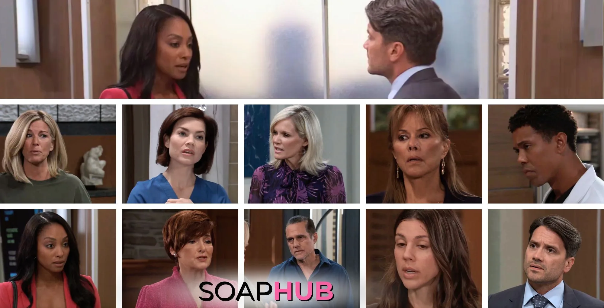 General Hospital preview collage for Thursday, September 5, 2024, episode, with the Soap Hub logo across the bottom.