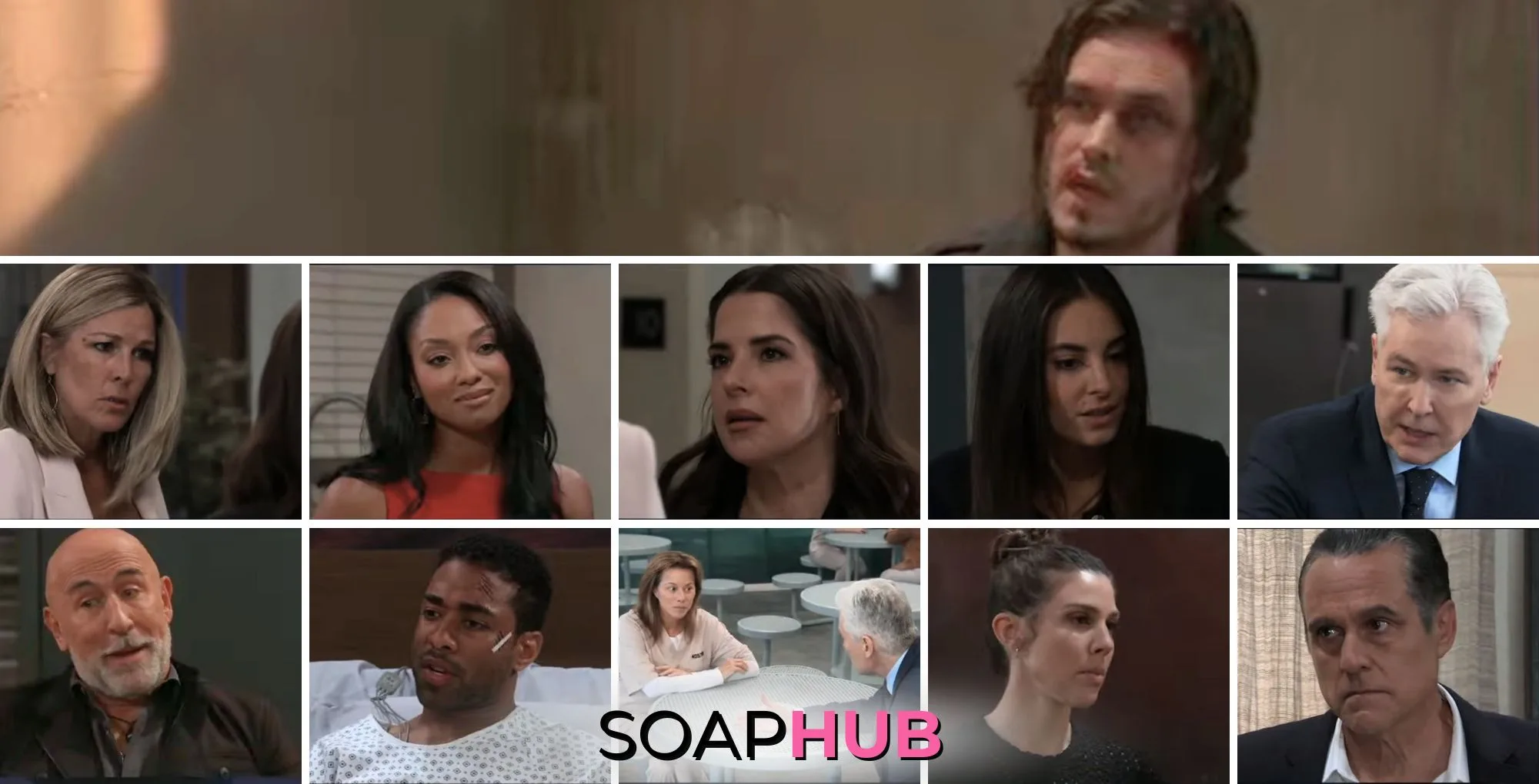 General Hospital preview collage for Wednesday, September 25, 2024, episode, with the Soap Hub logo