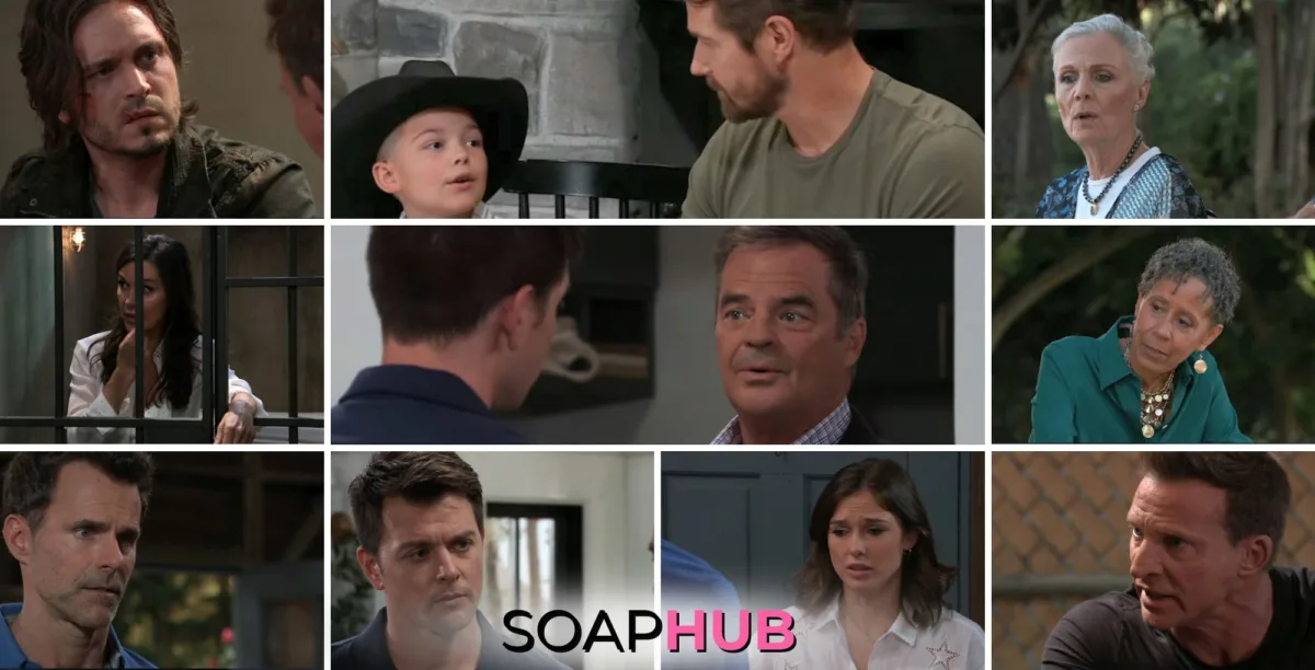 General Hospital preview collage for Thursday, September 26, 2024, episode, with the Soap Hub logo