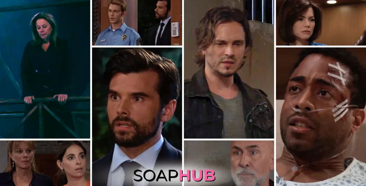 General Hospital spoilers weekly video preview collage for the week of September 9, with the Soap Hub logo