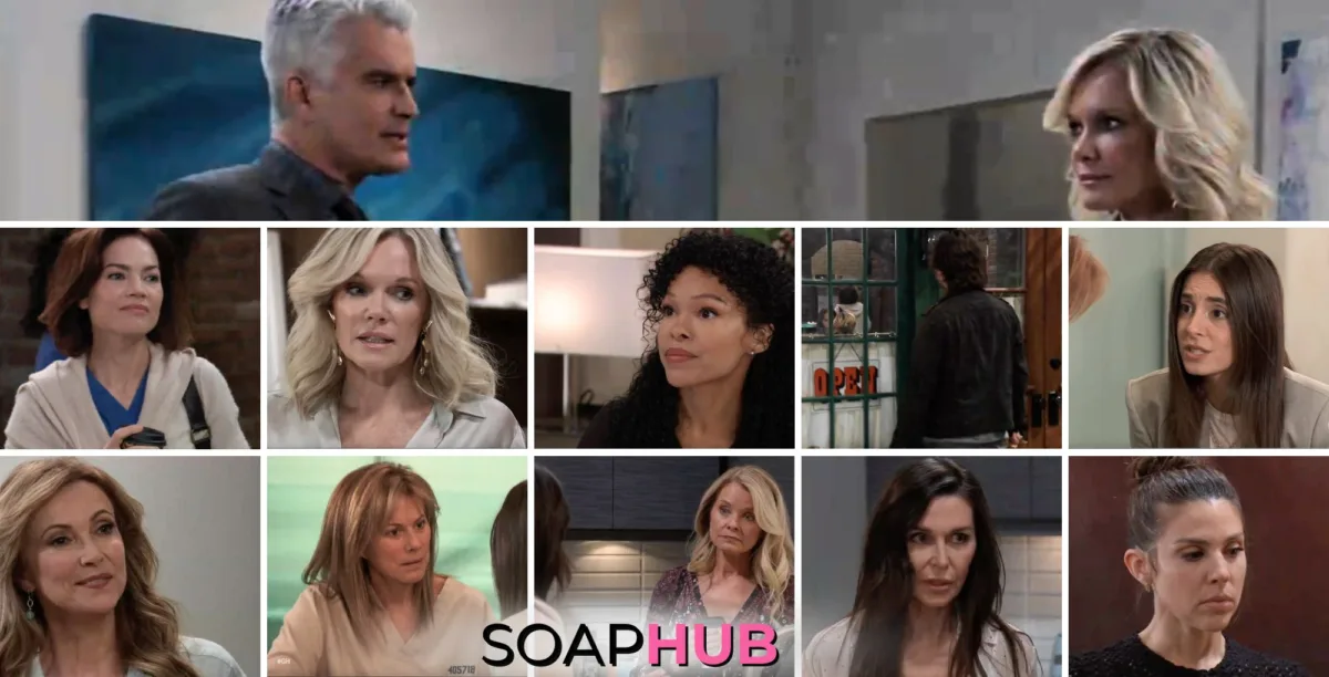 General Hospital spoilers preview collage for the week of September 30, with the Soap Hub logo