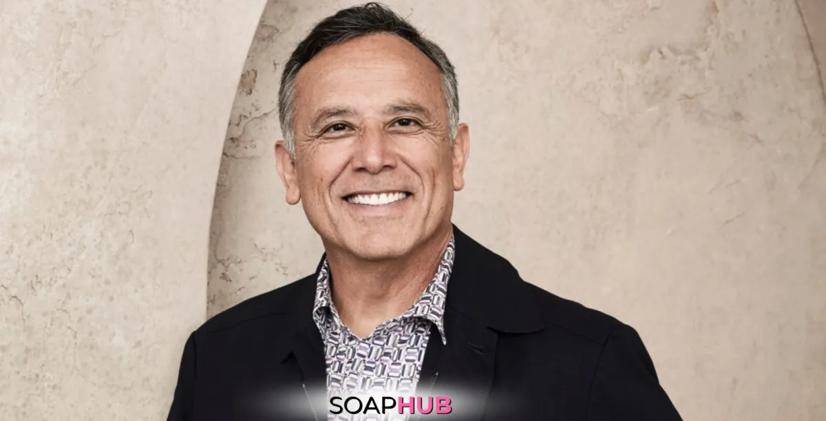 The Golden Bachelorette Gil Ramirez and the Soap Hub logo