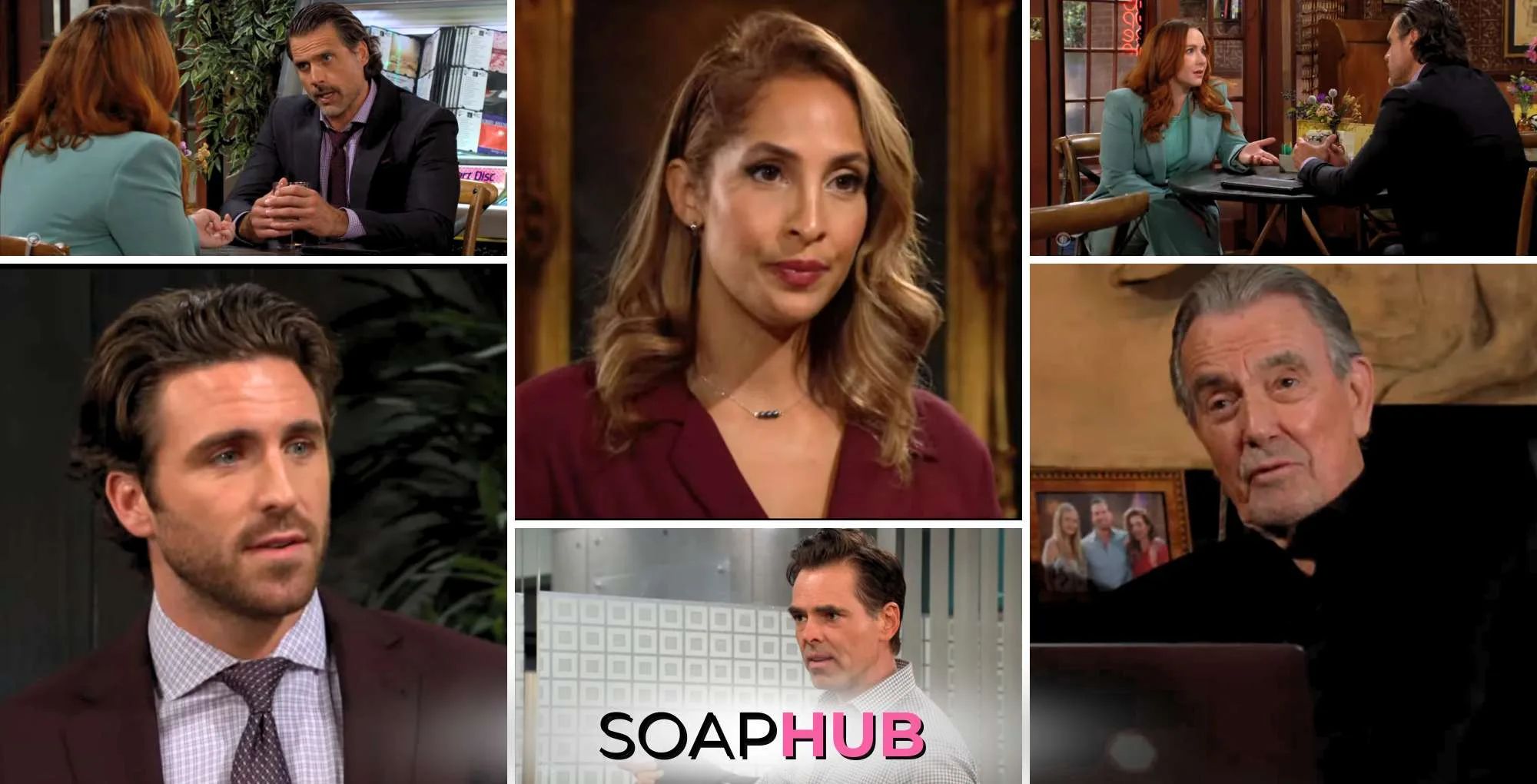 Weekly Young and the Restless Spoilers Preview September 9-13 with the Soap Hub logo.