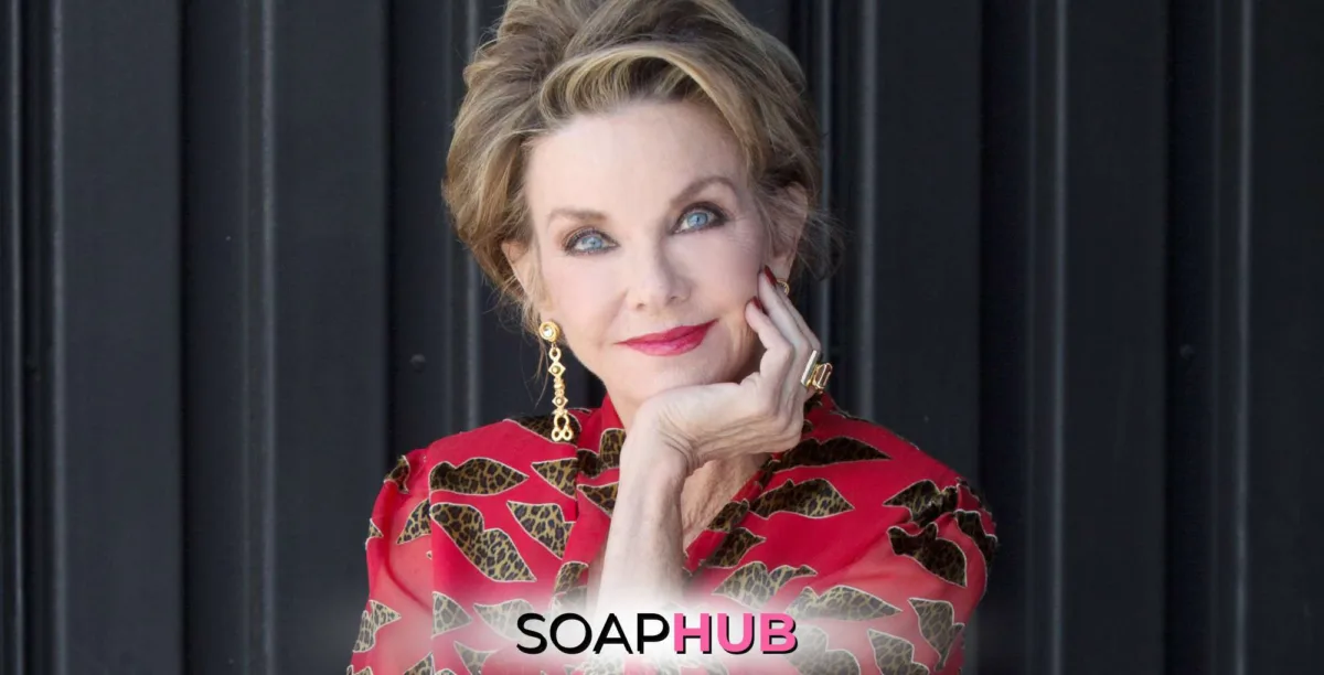 The Young and the Restless' and Days of our Lives Judith Chapman with the Soap Hub logo across the bottom.