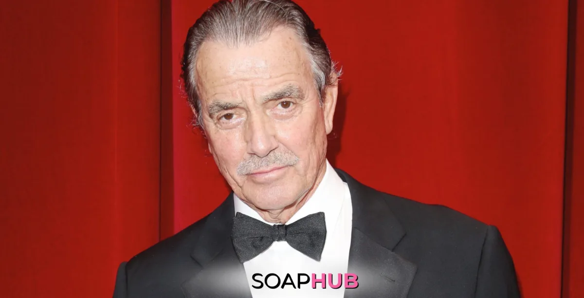 The Young and the Restless' Eric Braeden with the Soap Hub logo across the bottom.