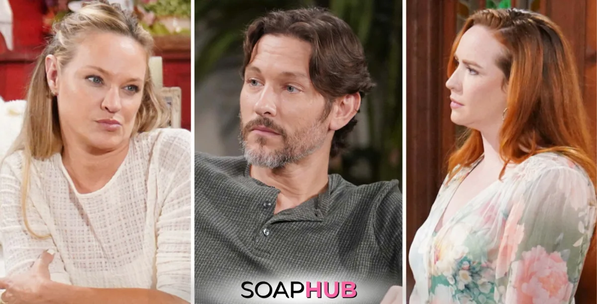 Weekly Young and the Restless Recap September 9-13 Sharon, Daniel, Cassie, and the Soap Hub logo.