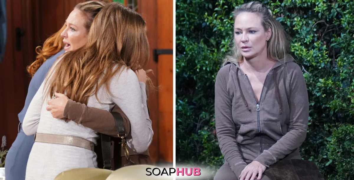 Young and Restless Spoilers September 27 Sharon with the Soap Hub logo.