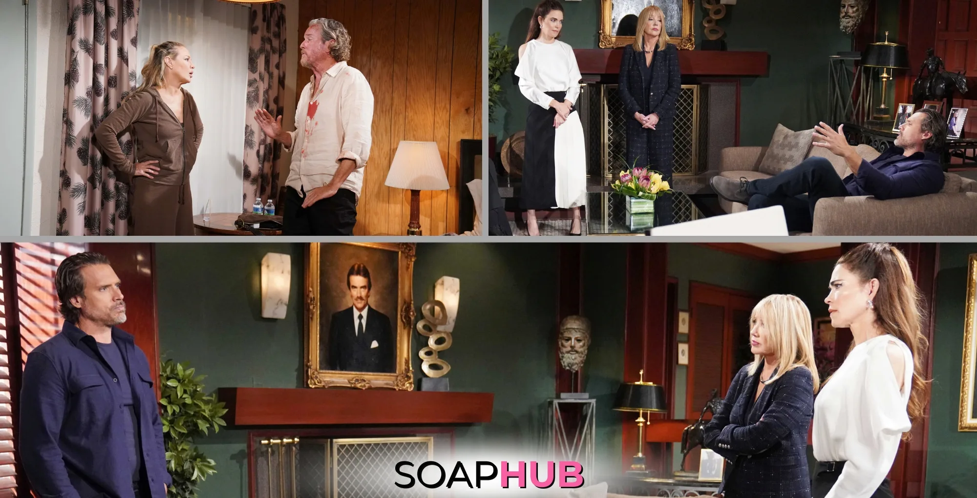 Young and the Restless Spoilers Preview September 20 with the Soap Hub logo.