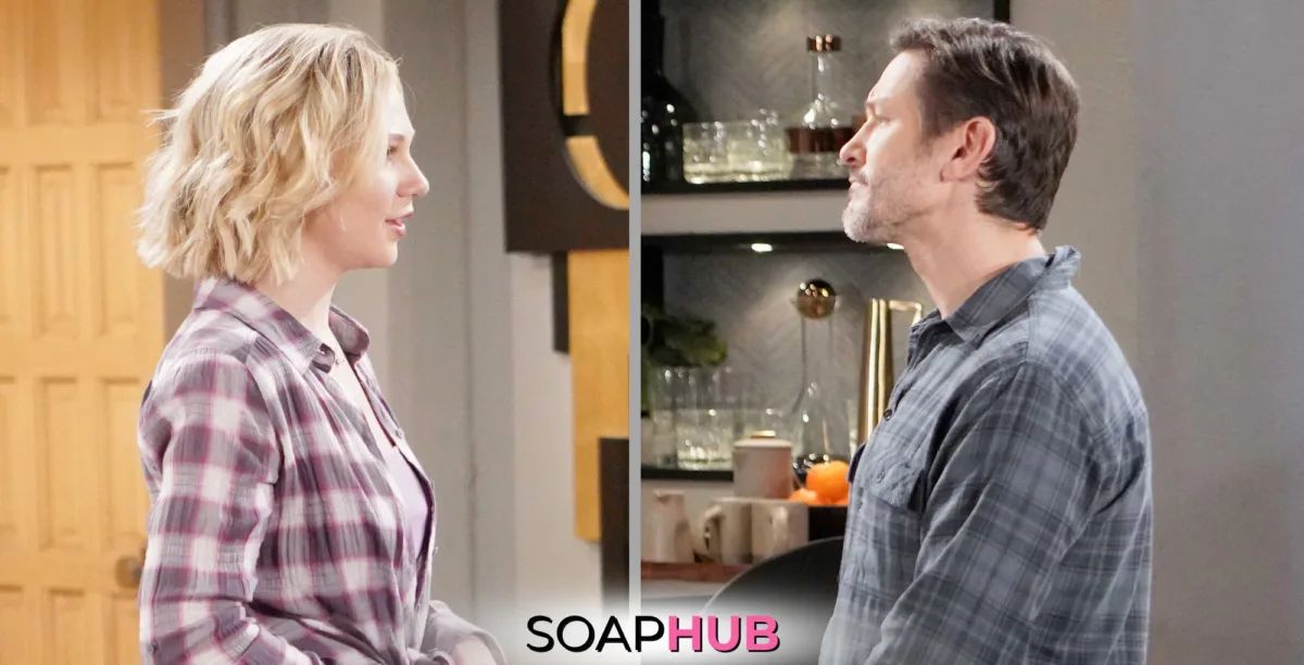 Young and the Restless Spoilers Preview September 30 with the Soap Hub logo.