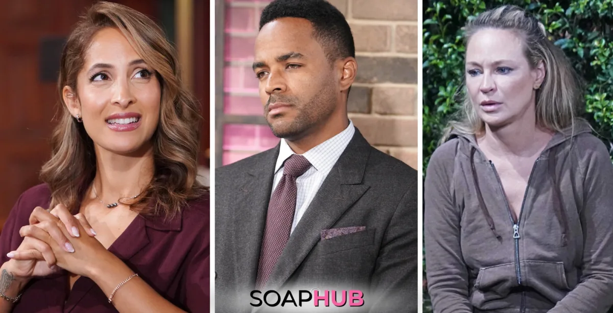 Young and the Restless Spoilers Weekly Update September 23-27 with the Soap Hub logo.