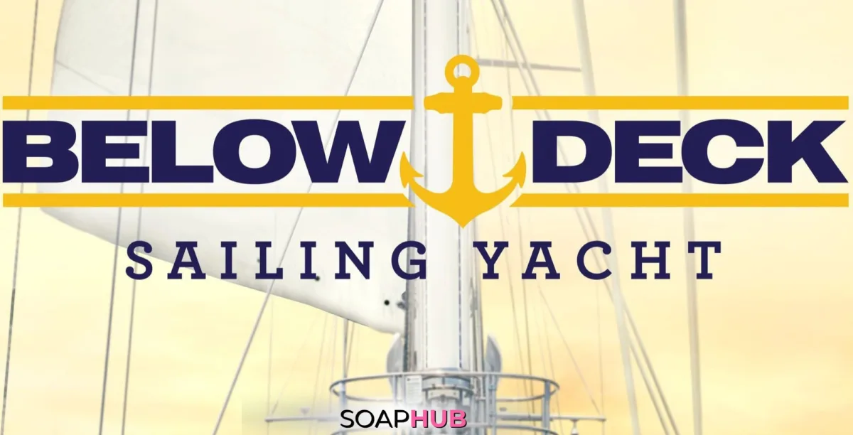 Below Deck Sailing Yacht logo with Soap Hub logo