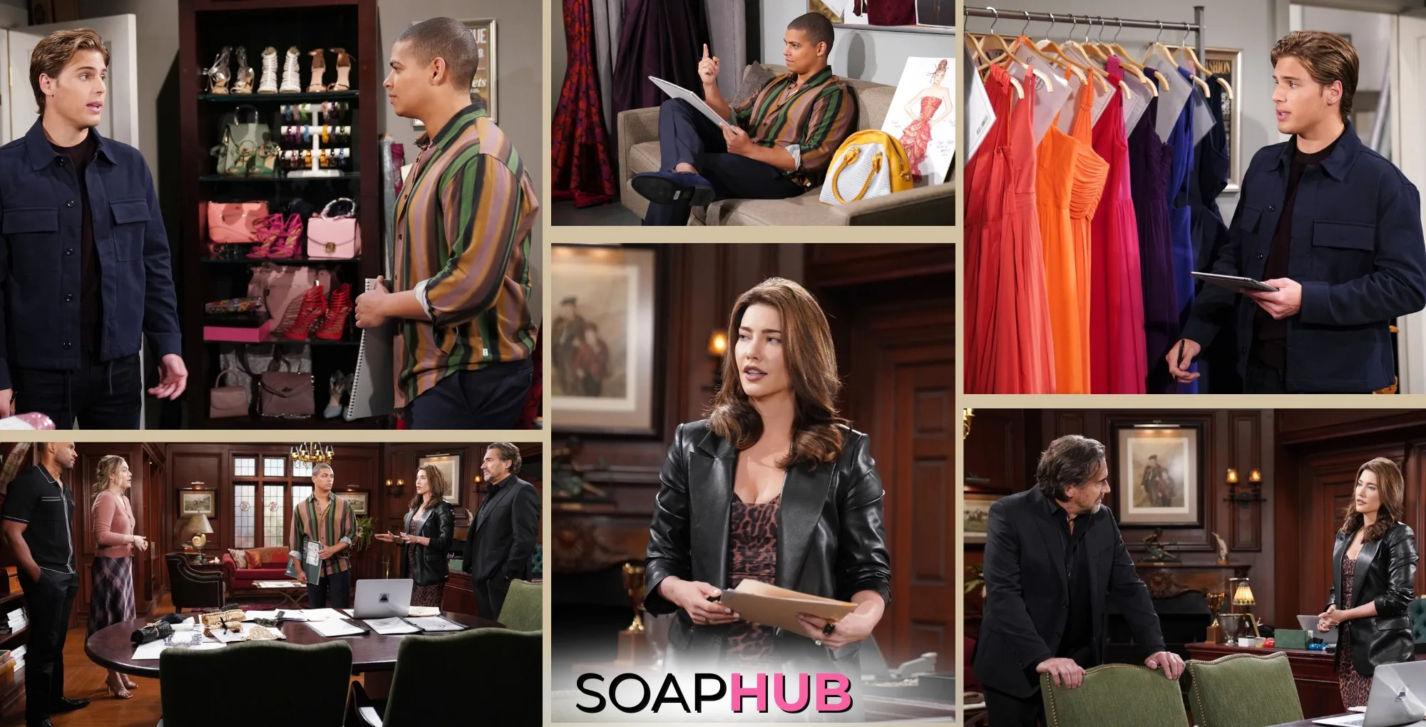 Bold and the Beautiful Spoilers Preview October 24 with the Soap Hub logo.